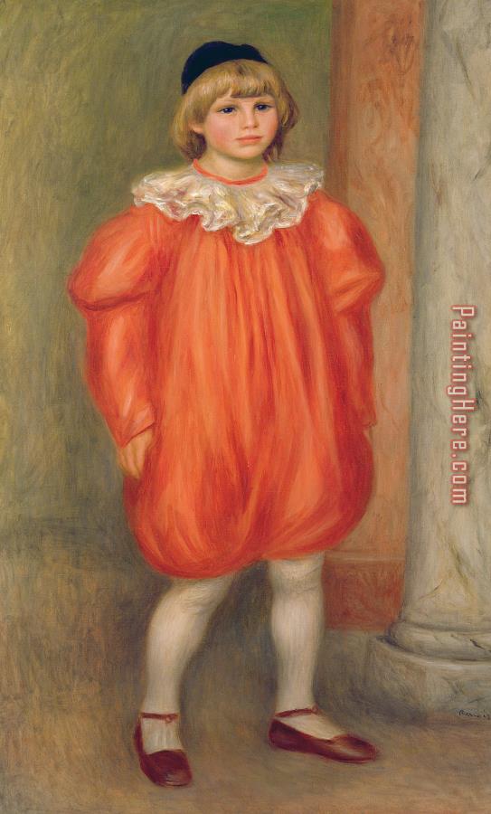 Pierre Auguste Renoir Claude Renoir In A Clown Costume